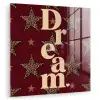 Sterren - Luipaardprint - Dream - Bordeaux plexiglas 5mm klein -zzzproduct_nieuw