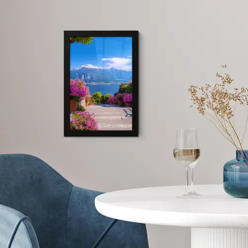 Lake Como - Italië - Landschap fotolijst zwart zonder passe partout klein -sfeer4