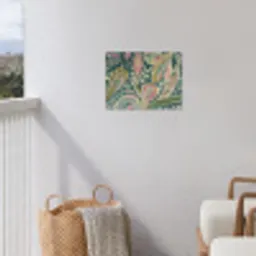 Patroon - Kleurrijk - Sierlijk - Groen tuinposter los doek klein -sfeer8