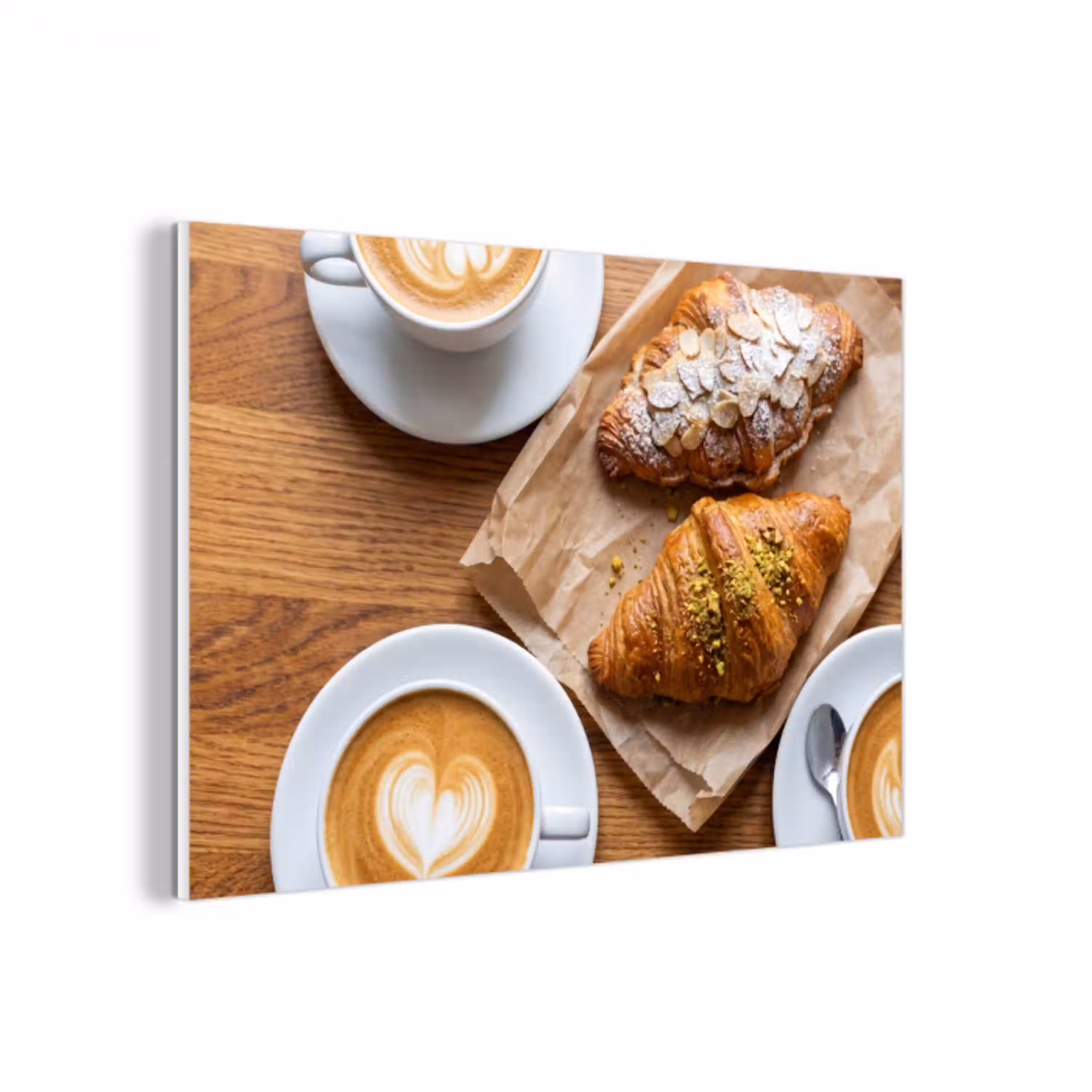 Eten - Croissant - Koffie - Ontbijt - Modern forex 5mm xxl -3d