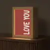 Schuin - Loveyou - Rood Light Box met kabel (Tafellamp) klein -z3d_website