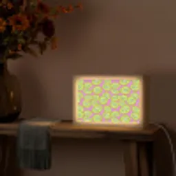 Kiwi - Speels - Groen Light Box met kabel (Tafellamp) klein 924 -sfeer4
