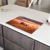 Groep olifanten - Open vlakte - Zon Inductie beschermer vinyl 3mm klein -sfeer8