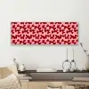 Modern - Abstract - Rood canvas 2cm klein 828 -sfeer6