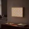 Bloemen - Retro - Patroon - Kleurrijk Light Box met batterij (Wandlamp) middel 907 -sfeer1