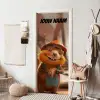 Schattig dier met bouwhelm en tas en de tekst “Deze kamer is van: jouw naam”. deurposter klein -sfeer6