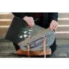 Vogel - Japandi - Groen laptophoes neopreen klein -tas