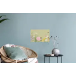 Botanisch - Bloemen - Kleurrijk Muursticker klein -plant