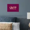 Cherish every moment - Cocktailglas - Bordeaux poster papier klein -sfeer2
