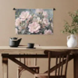 Rozen - Illustratie - Roze Wandkleed katoen klein -sfeer6
