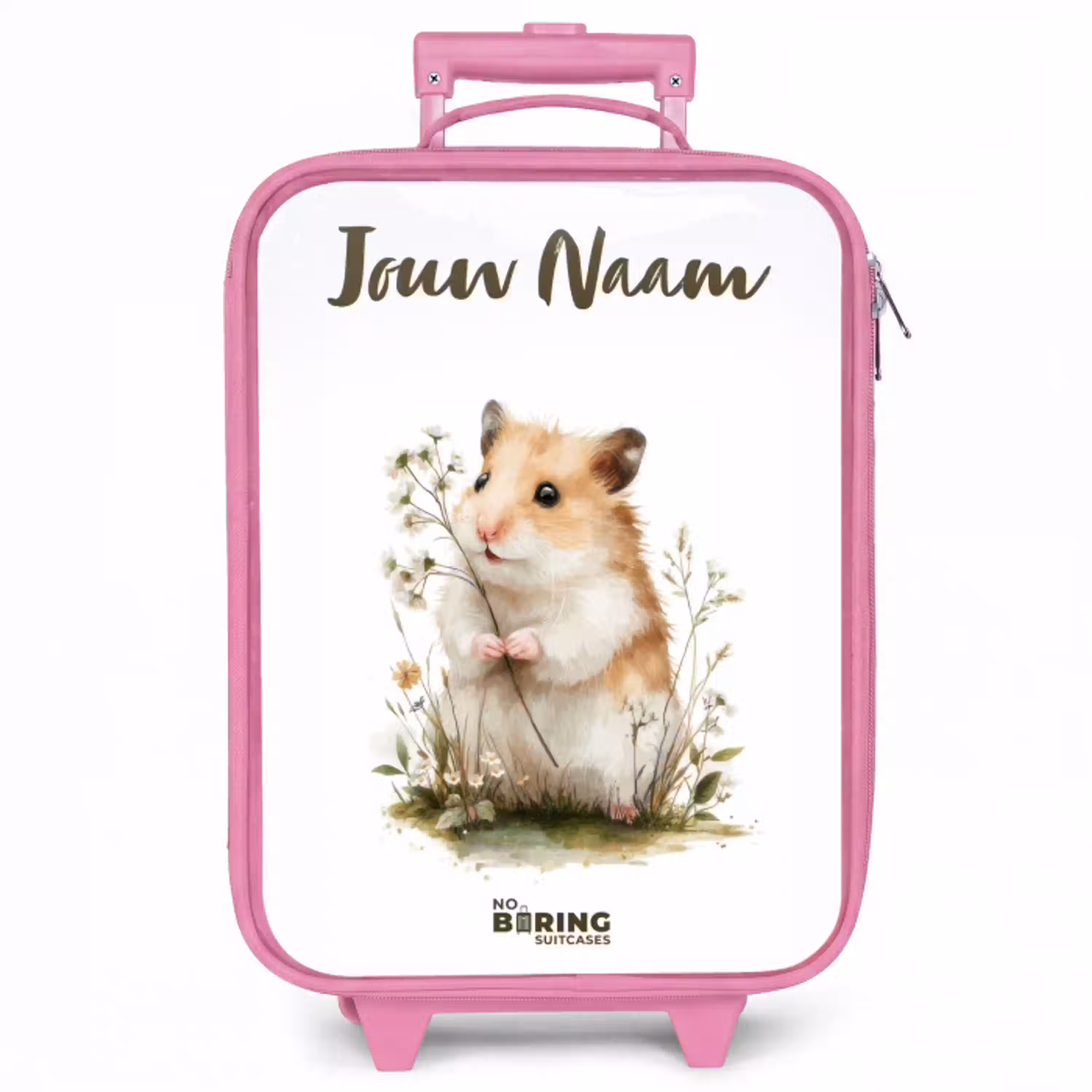 Dier - Natuur - Hamster Kinderkoffer - Roze klein -zzz_website3d