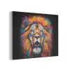 Leeuw - Graffiti - Dieren - Zwart PET vilt klein -3d