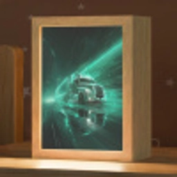 Vrachtwagen - Snelheid - Groen - Neon Light Box met kabel klein -zzz_3d_website