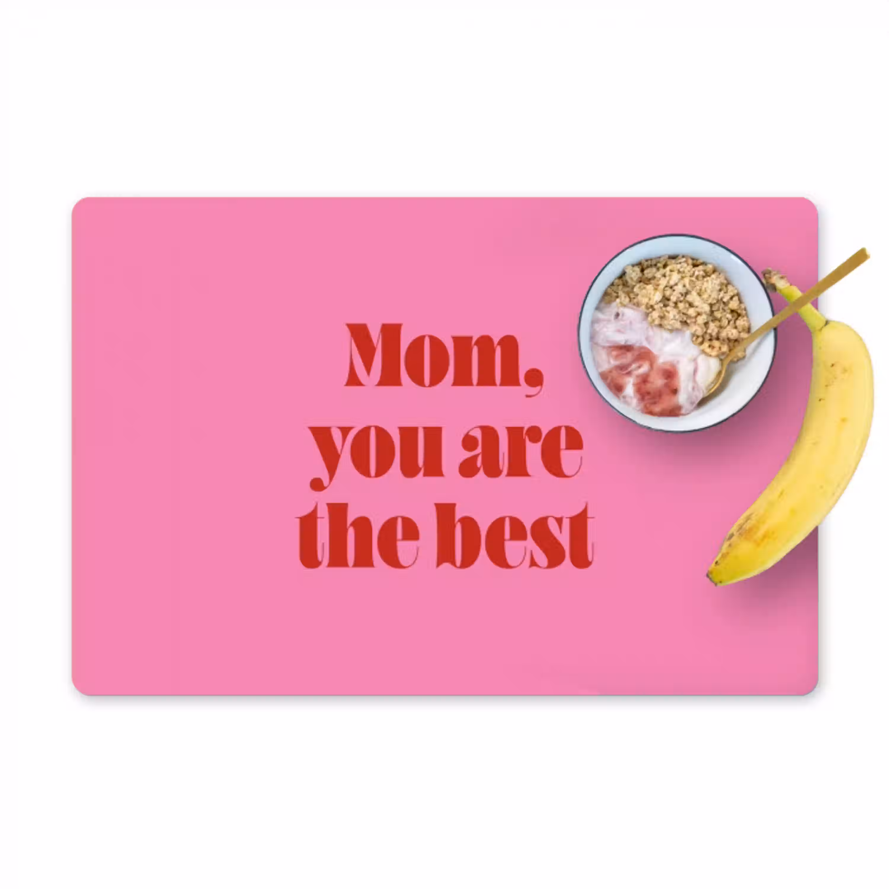 Moeder - Boodschap -Roze Placemat vinyl groot -zzzproduct_Kitchenyeah-website