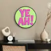 Groen - Neon - Quote Fotolijst rond zonder passe partout klein -sfeer1