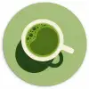 Minimalistisch - Kopjes - Matcha -Groen KitchenYeah - Keuken - Wandcirkel Forex klein -3d