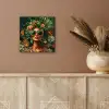 Vrouw - Panterprint - Jungle - Natuur - Luxe aluminium wit klein -sfeer4