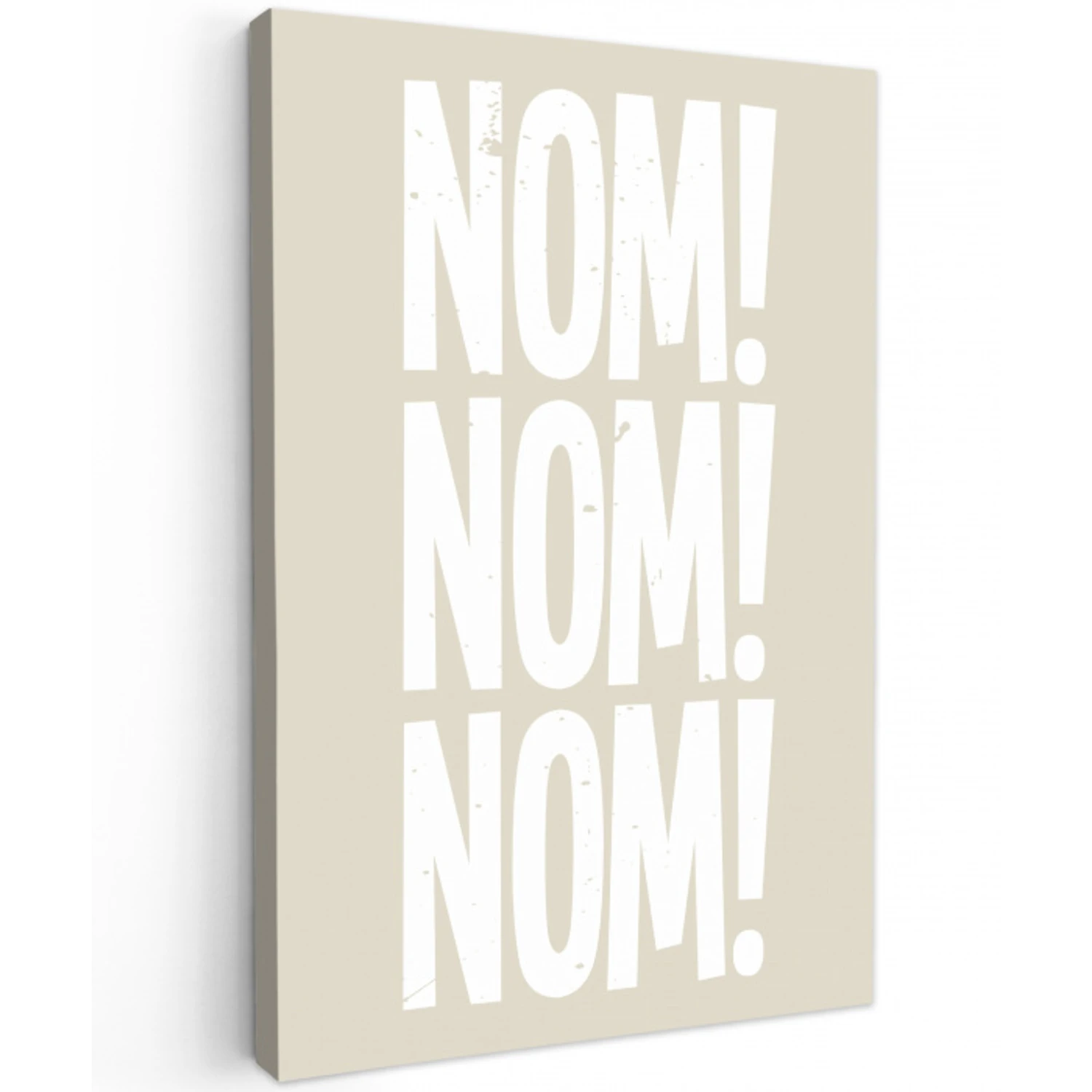 Beige - Vintage - Japandi - Decoratie Tuinposter op houten frame 2 cm dik klein -3d