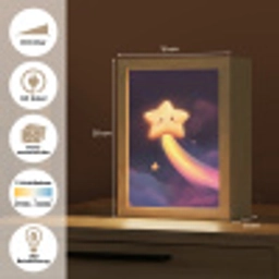 Ster - Gezichtje - Lichtgevend Light Box met kabel (Kinderlampje) klein -USP_websiteoverzichtDE