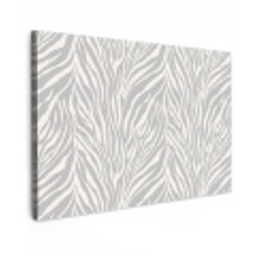 Zebra - Motief - Grijs Tuinposter op houten frame 2 cm dik klein 845 -3d