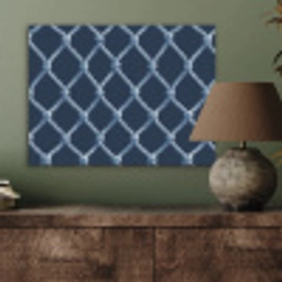 Visnet - Touw - Patroon - Marineblauw PET vilt klein 837 -sfeer2