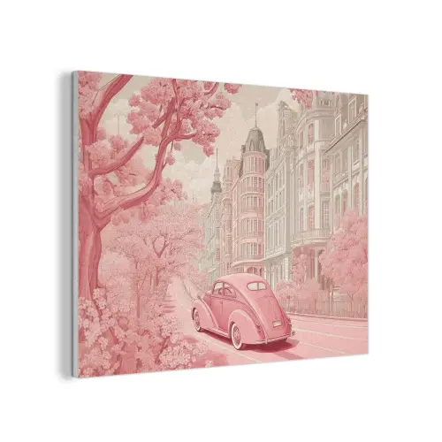 City - Car - Pink PET vilt klein -3d