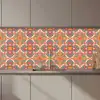 Patroon - Hippie - Oranje keuken achterwand 2 middel 871 zz_3dshopping