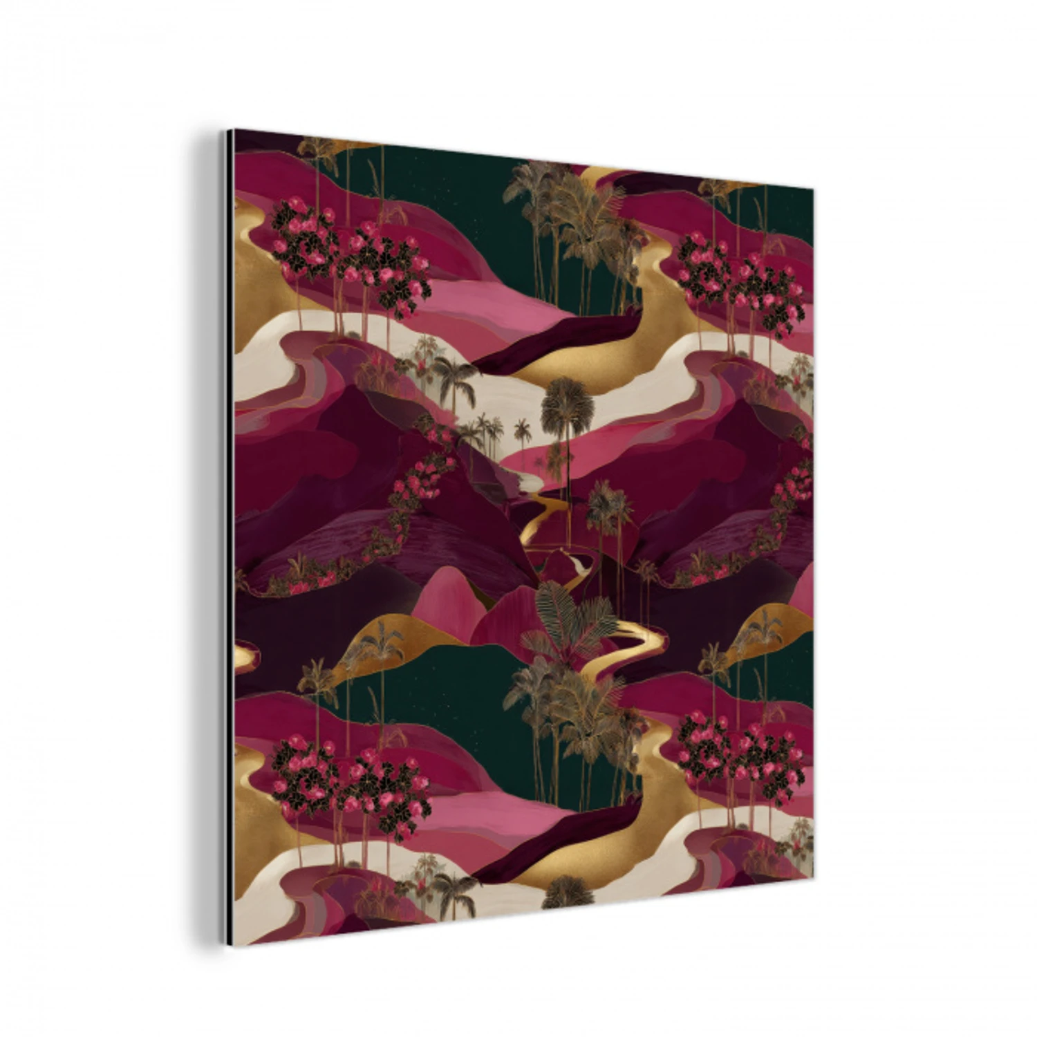 Magisch - Palmbomen - Goud aluminium wit klein 46 -3d