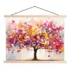 Aquarel - Boom - Kunst - Abstract textielposter latten blank klein -3d