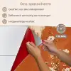 Bloemen - Wit - Subtiel - Roestkleur keuken achterwand spatscherm klein -spatscherm_NL