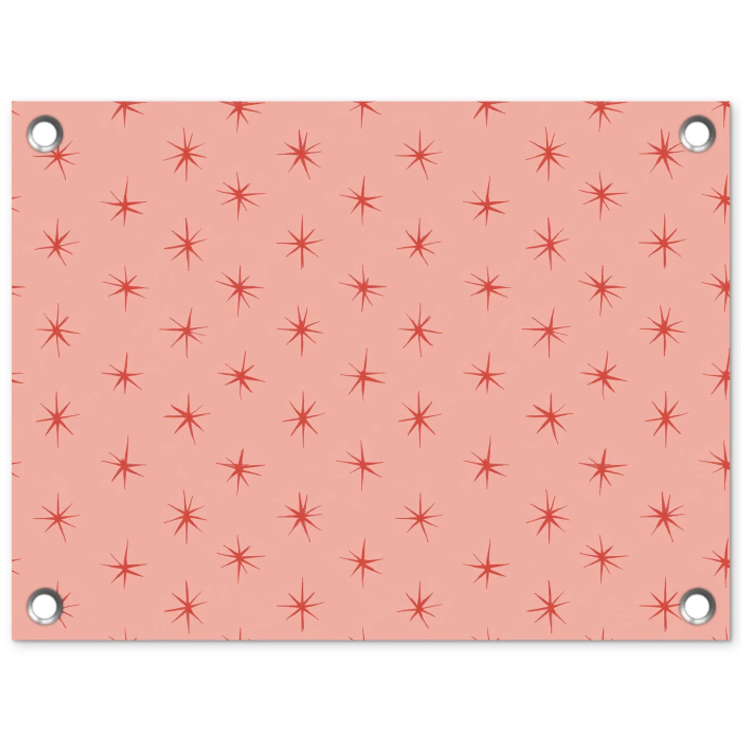 Sterretjes - Patroon - Oranje tuinposter los doek klein 239 -3d