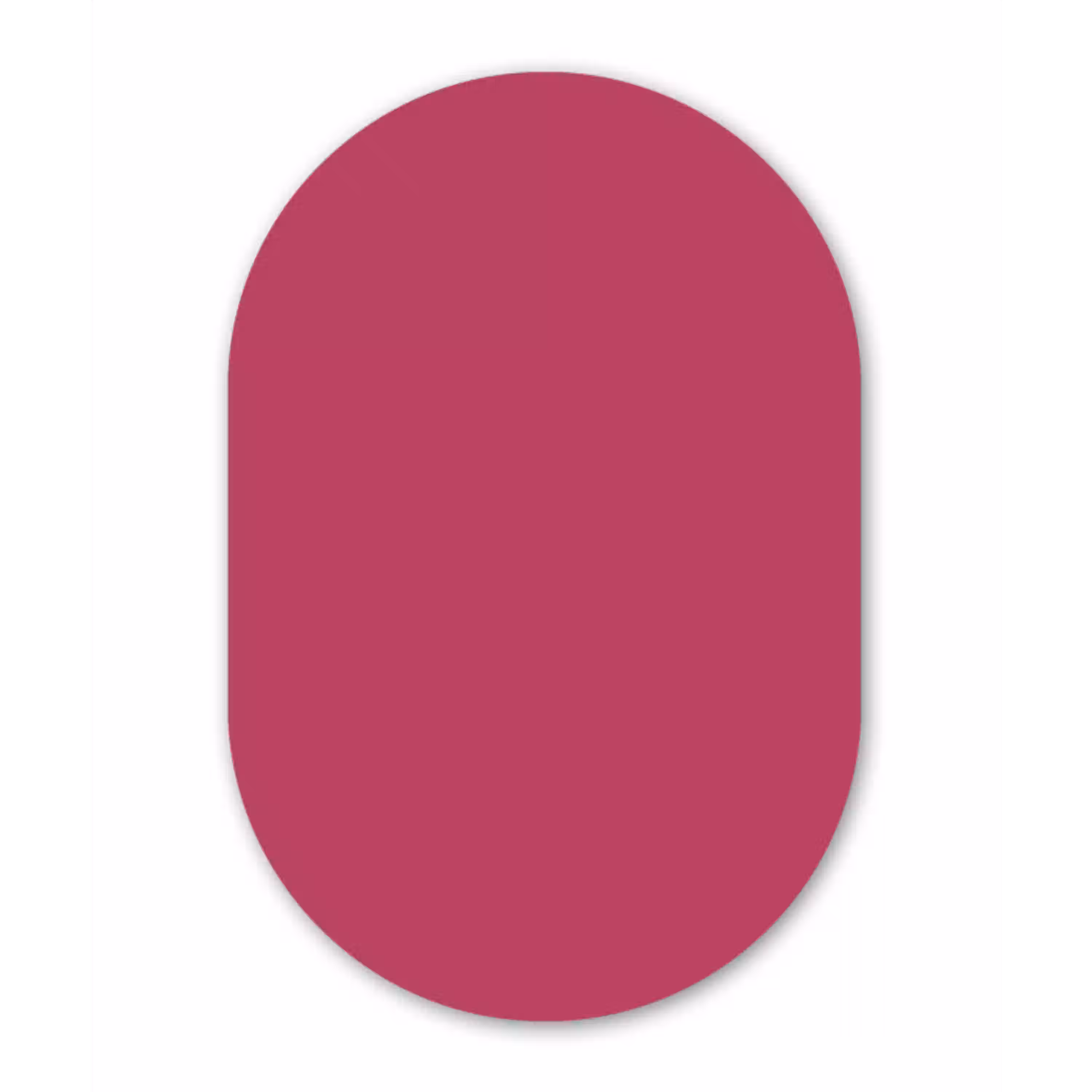 Deep - Berry - Rood Wandcirkel Ovaal Aluminium middel 839 -3d