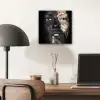 Vrouw - Bladgoud - Zwart - Huid - Luxe aluminium wit klein -sfeer5