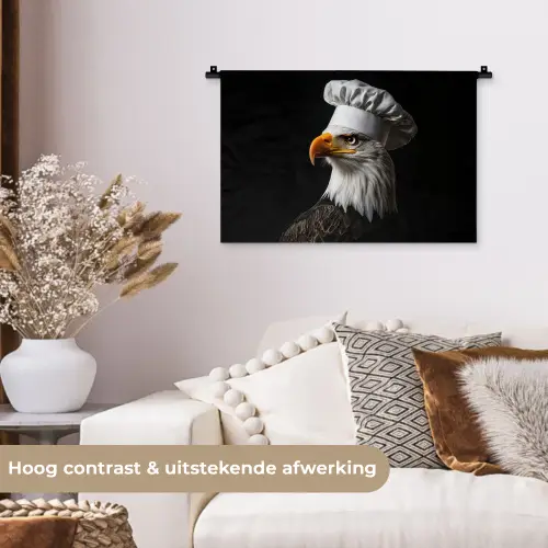 Arend -Amerika - Koksmuts - Vogel - Stoer Wandkleed katoen klein -sfeer1