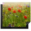 Wildbloemenweelde in de Zomer Inductie beschermer vinyl 3mm middel -3d
