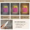 Love - Tekst - Roze - Valentijn Light Box met kabel (Wandlamp) klein -USP_lichtkleurNL
