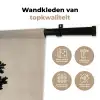 Eikenboom - Schaduw - Egaal Wandkleed katoen klein -sfeer2