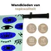 Patroon - Oog - Mint - Blauw Wandkleed katoen klein 269 -sfeer2