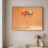 Drank - Oranje - Glitter - Disco Textielframe - compleet frame klein -sfeer2
