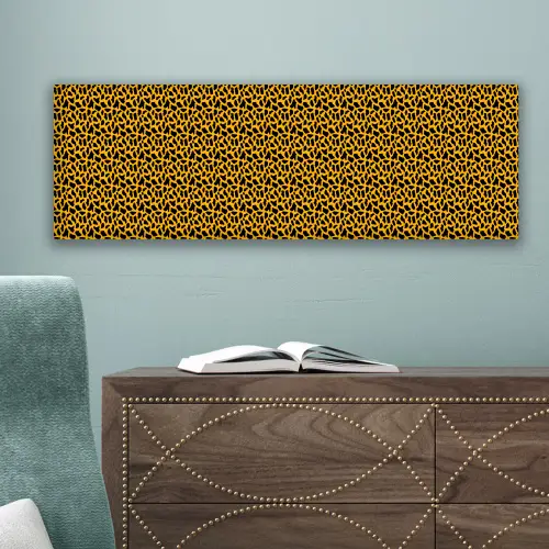 Zwart - Vlekken - Oranje - Dier canvas 2cm klein 828 -sfeer4