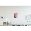Kat - Valentijn - Roze - Liefde textielposter latten blank klein -kinderkamer