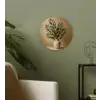 Vaas - Olijftakken - Bladeren - Beige Wandcirkel plexiglas klein -sfeer3