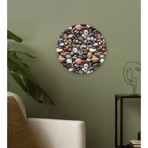 Natuur - Kleuren - Stenen Wandcirkel plexiglas klein 852 -sfeer3