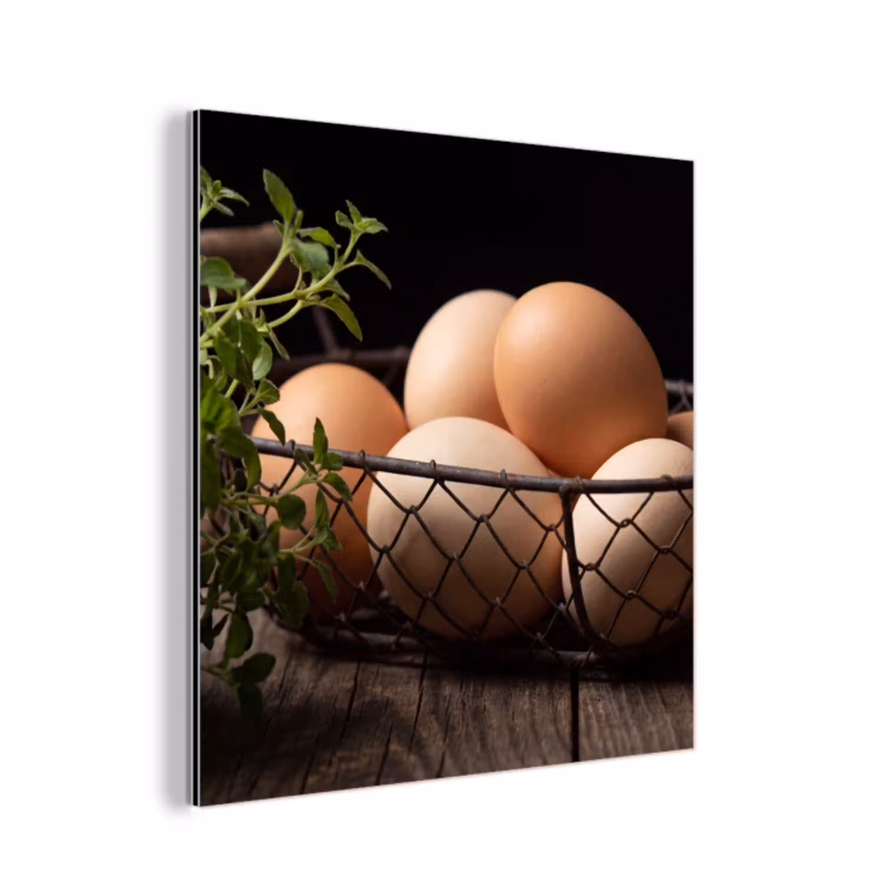 Eieren - Mand - Eten aluminium wit klein -3d