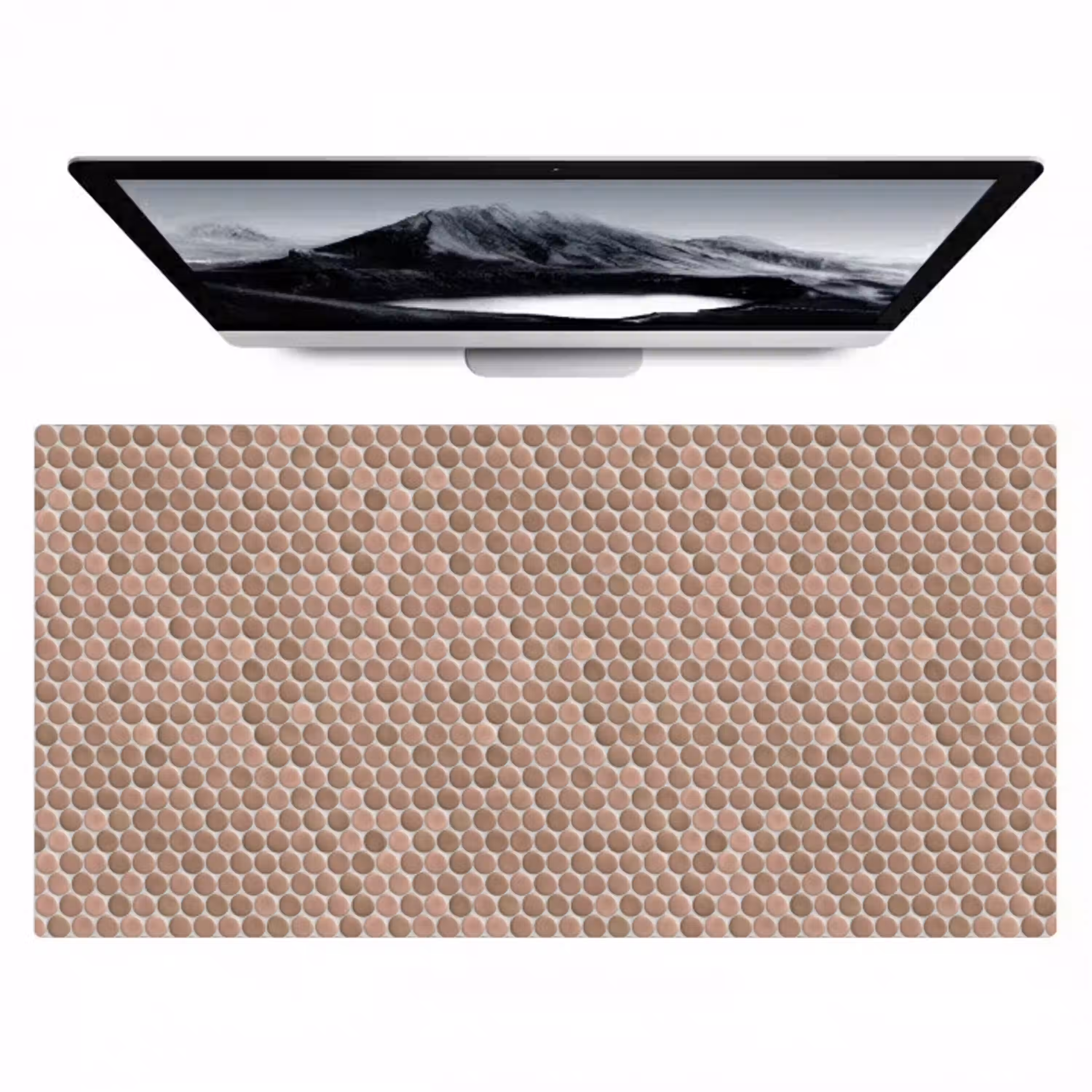 Penny - Mozaïek - Oudroze - Terracotta Muismat XXL klein 681 -zzz3d