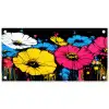 Graffiti - Bloemen - Kleur tuinposter los doek klein -3d