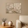 Beige - Bloesem - Modern Canvas - Meerluiken 2 luik klein -sfeer1