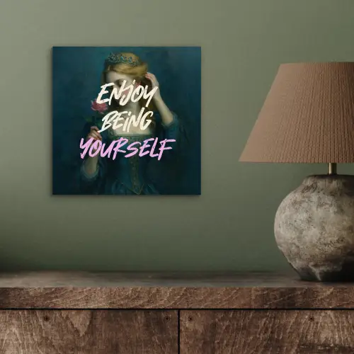 Vrouw - Roos - Quote aluminium wit klein -sfeer2