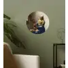 Het melkmeisje - Kunst - Oude meesters - Vermeer Wandcirkel behangsticker klein -sfeer2