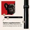 Amor - Hond  - Hartje - Rood Inductie beschermer vinyl 3mm middel -zzzzzzz-induclip_FR
